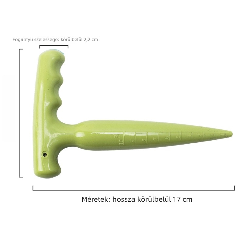 Műanyag kerti lyukfúró hosszú nyéllel ültetéshez