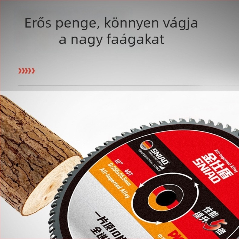 Benzines fűnyíró körfűrészlap, 40/60/80 foggal – univerzális ötvözetű lemez