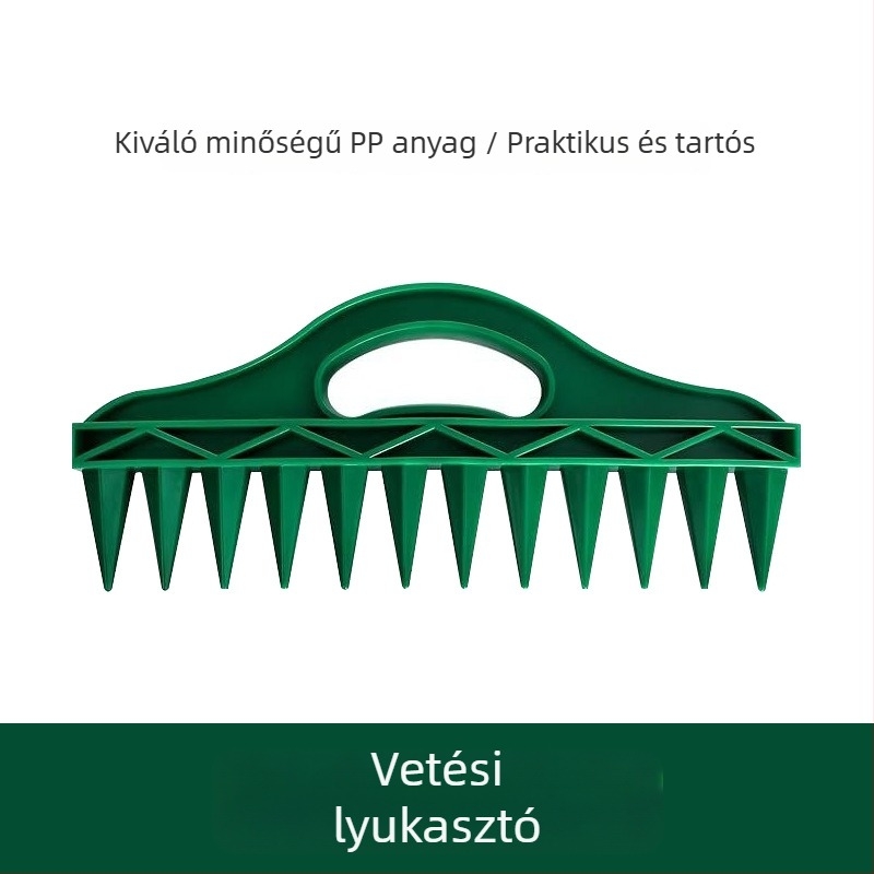Vetésközítő eszköz és gyors lyukasztó a kerthez