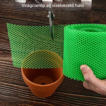 Virágtartók aljának lefolyó hálója