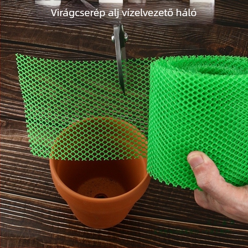 Virágtartók aljának lefolyó hálója