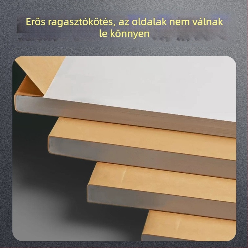 Kraft papír notesz üres űrlapokkal, vastag kivitelben, könyveléshez