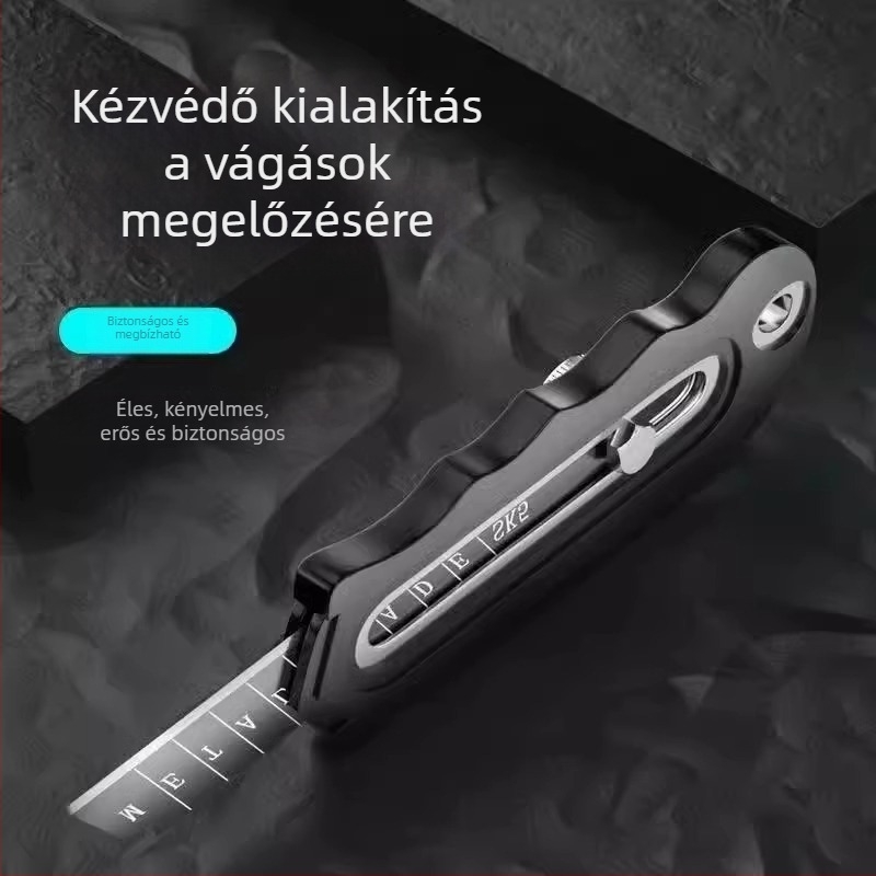 Teherbíró rozsdamentes acél vágókés tapétákhoz wolfrámpengével és tartóval