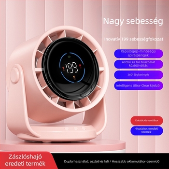 Új USB-töltéses, csendes asztali ventilátor iroda és kollégium számára, hordozható