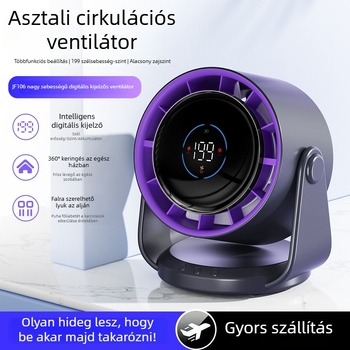 Új USB-töltéses, csendes asztali ventilátor iroda és kollégium számára, hordozható