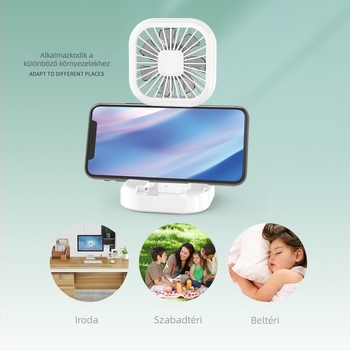 Összecsukható, hordozható mini USB ventilátor – kézi és asztali ventilátor beépített akkumulátorral