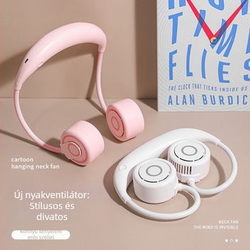 Nyakba akasztható penge nélküli ventilátor, USB hordozható, aromaterápiával