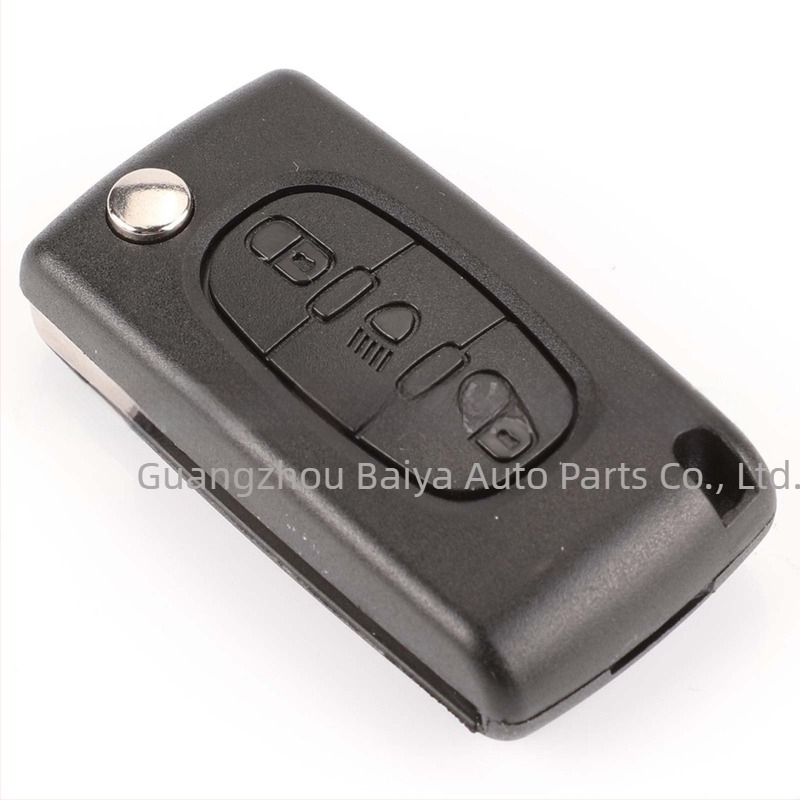 ID46 chip Peugeot Citroën kulcs 3 gombos, 433 MHz