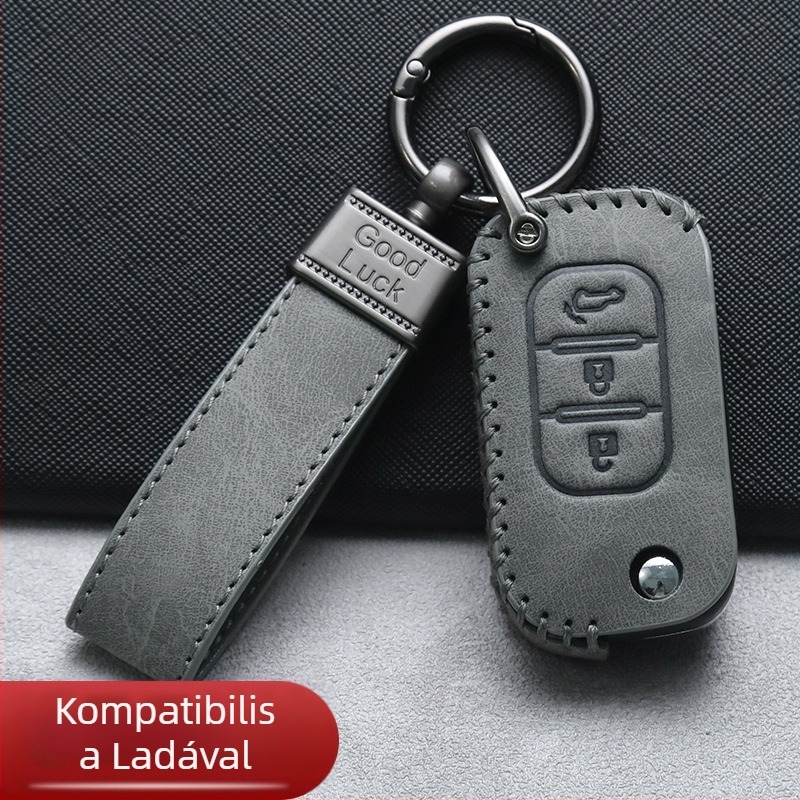 Bőr kulcstartó Lada, Renault, Mercedes-Benz és Smart autókhoz