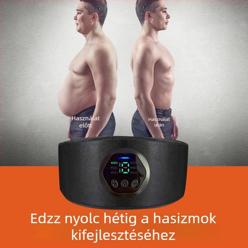 Minogi intelligens hasizom tapasz EMS-szel, edzőeszköz a hasizomhoz, összecsukható
