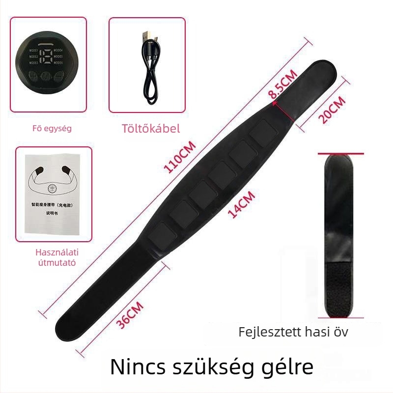 Minogi intelligens hasizom tapasz EMS-szel, edzőeszköz a hasizomhoz, összecsukható