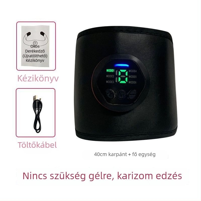 Minogi intelligens hasizom tapasz EMS-szel, edzőeszköz a hasizomhoz, összecsukható
