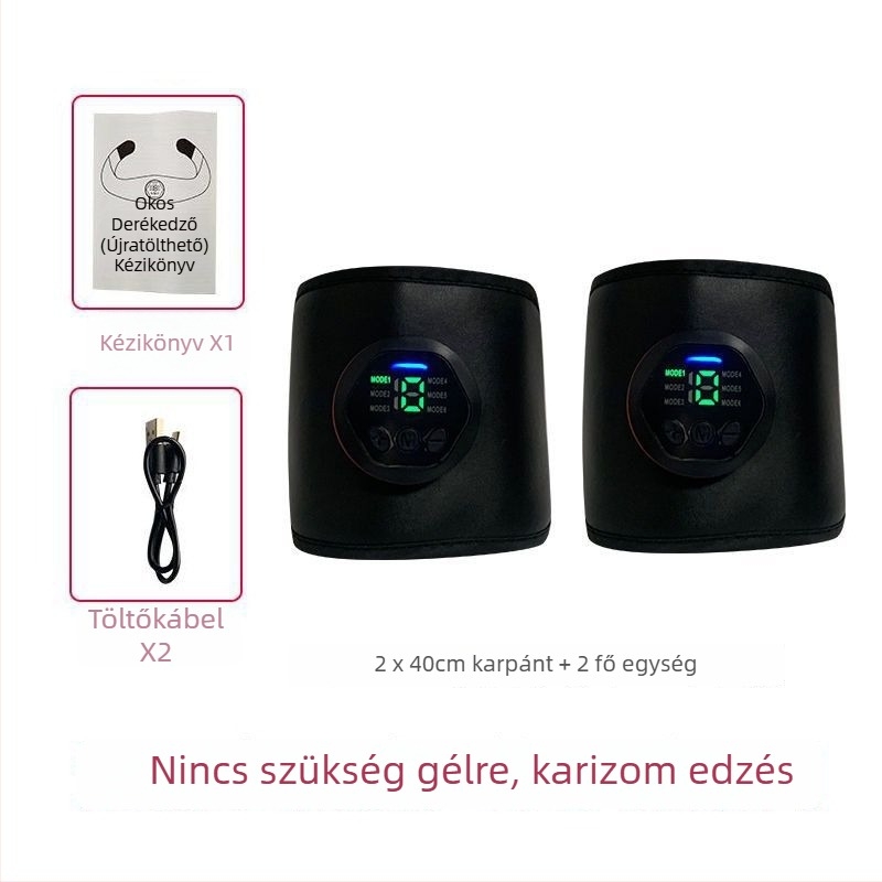 Minogi intelligens hasizom tapasz EMS-szel, edzőeszköz a hasizomhoz, összecsukható