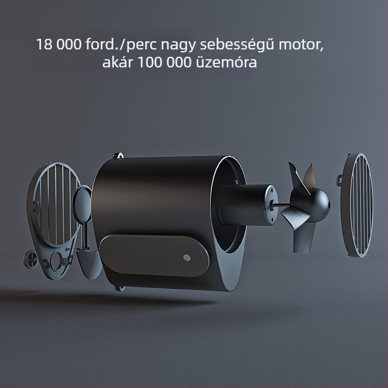 Derékra szerelhető USB-s újratölthető ventilátor kültéri sportokhoz, hordozható, erős légáramlat, nyakba akasztható viselet