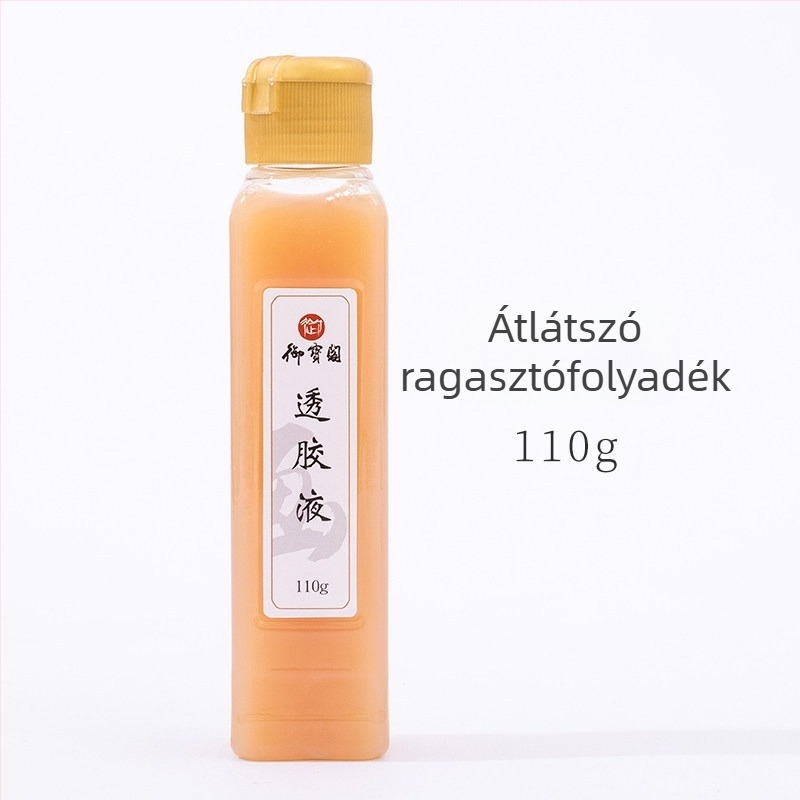 Gelatinos ragasztóoldat Gongbi festéshez rizspapíron és selyem papíron, alum oldat a szivárgások megelőzésére