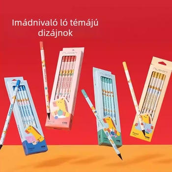 Deli A ló évének Limitált kiadása Fekete Fa Ceruza HB általános iskolások számára, ólommentes, írásra és rajzolásra, 2B