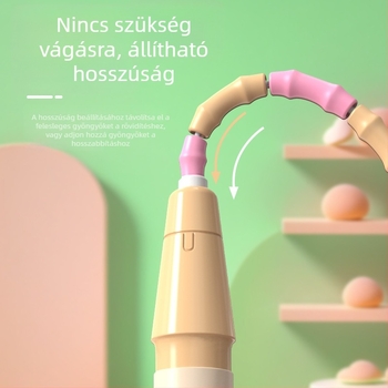 Személyre szabott bambusz ugrókötél gyerekeknek és diákoknak, sportos és versenyszerű ugrókötél, puha gyöngyökkel, csomózás nélkül
