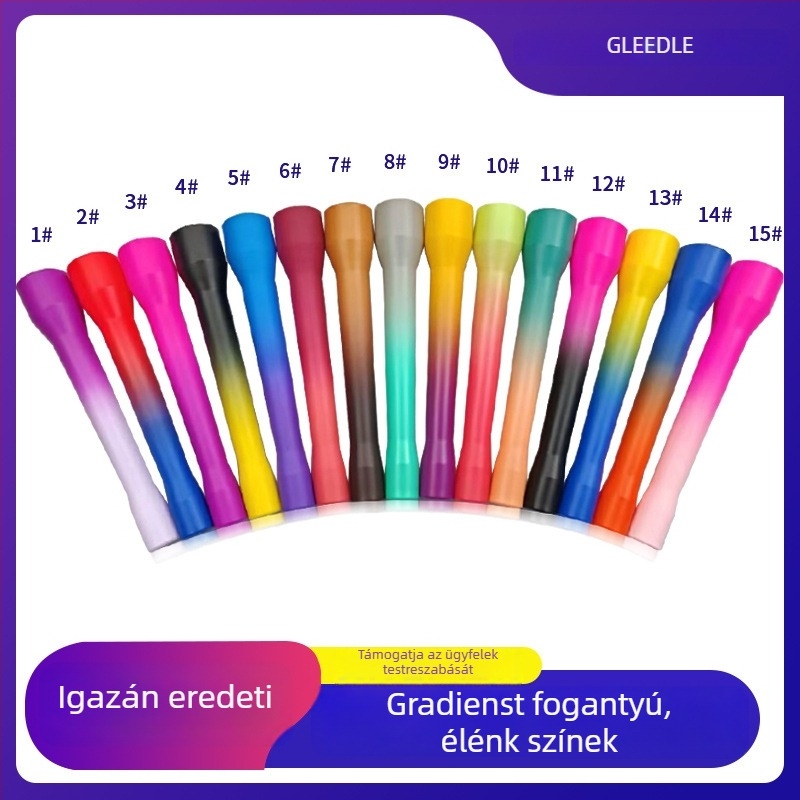 Gradient színű fogantyús PVC ugrókötél, 5 mm, hidegálló és kopásálló, sportos edzéshez