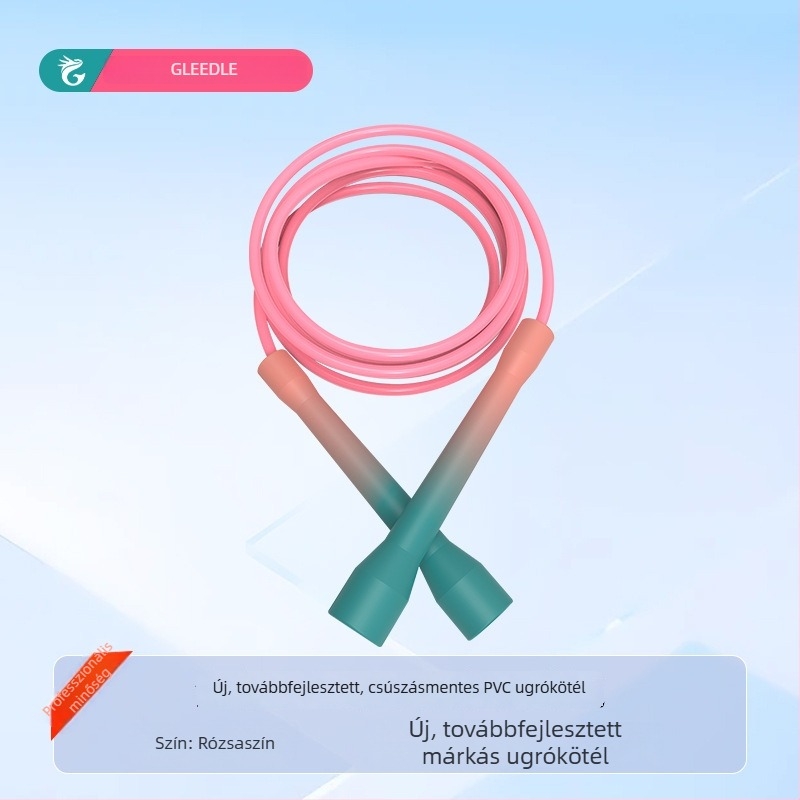 Gradient színű fogantyús PVC ugrókötél, 5 mm, hidegálló és kopásálló, sportos edzéshez