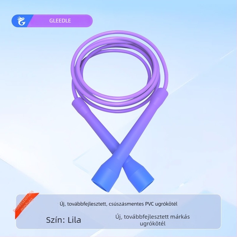 Gradient színű fogantyús PVC ugrókötél, 5 mm, hidegálló és kopásálló, sportos edzéshez