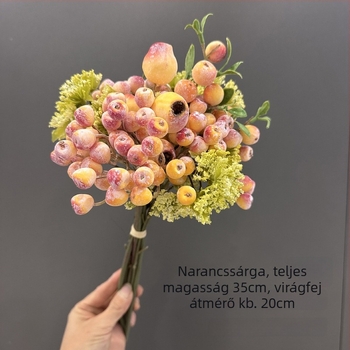 Prémium mesterséges áfonyabogyó virágcsokor nappali dekorációhoz és fotózási rekvizitként