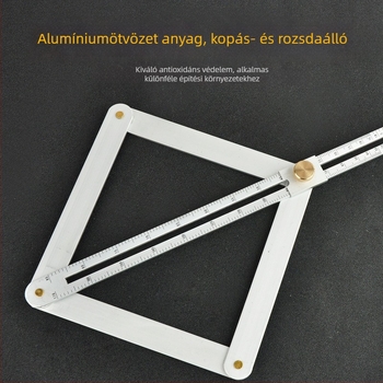 Integrált mennyezet- és famegmértő szögmérő, 0–170°, alumíniumötvözet