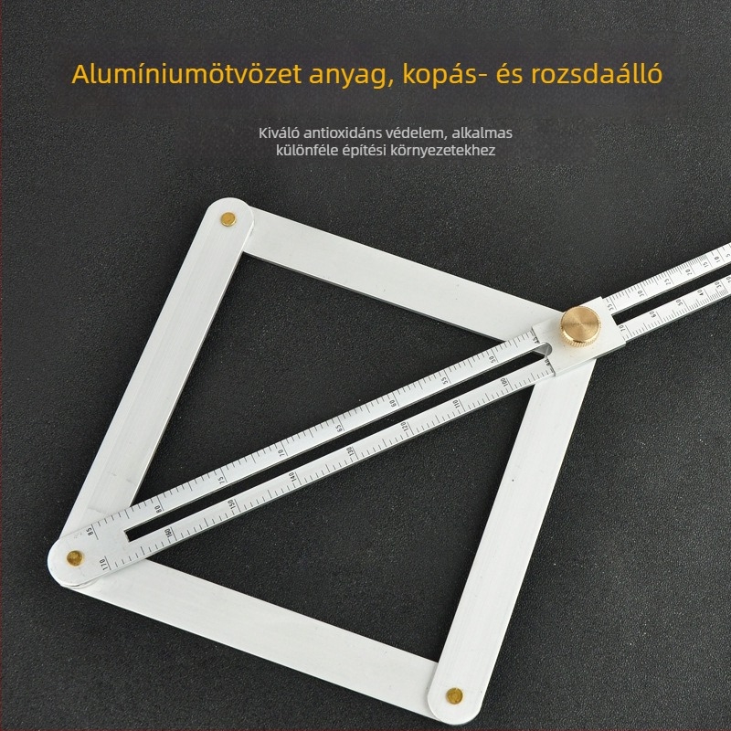 Integrált mennyezet- és famegmértő szögmérő, 0–170°, alumíniumötvözet