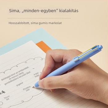 TOME Korlátozott kiadású karbonfekete gél toll kattintós mechanizmussal, rozsdamentes acél heggee, műanyag testtel, diákoknak