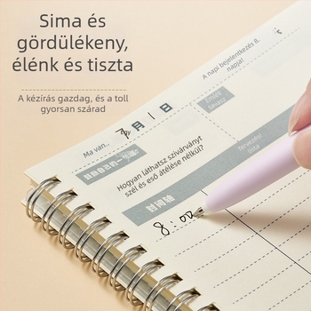 TOME Korlátozott kiadású karbonfekete gél toll kattintós mechanizmussal, rozsdamentes acél heggee, műanyag testtel, diákoknak