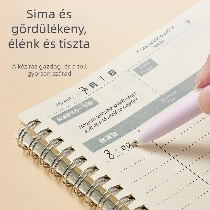 TOME Korlátozott kiadású karbonfekete gél toll kattintós mechanizmussal, rozsdamentes acél heggee, műanyag testtel, diákoknak