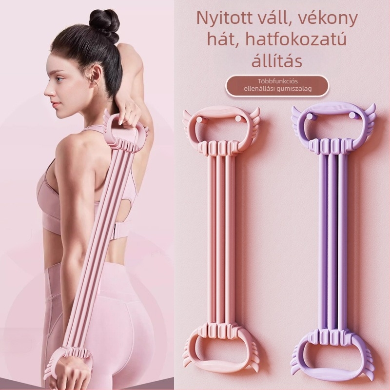 Állítható edzésellenállású szalag – 8 alakú feszítő a vállak és a hát edzéséhez, nők számára