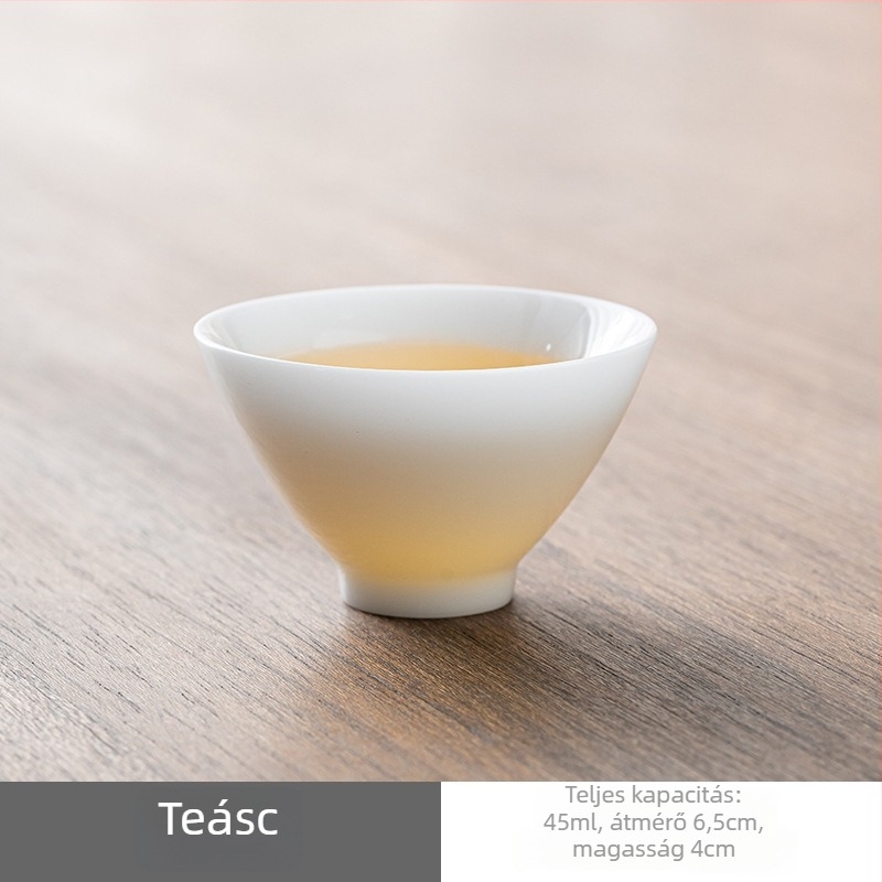 Ice Jade porcelán teáskészlet fedéllel – Kung Fu tea otthonra és az irodába
