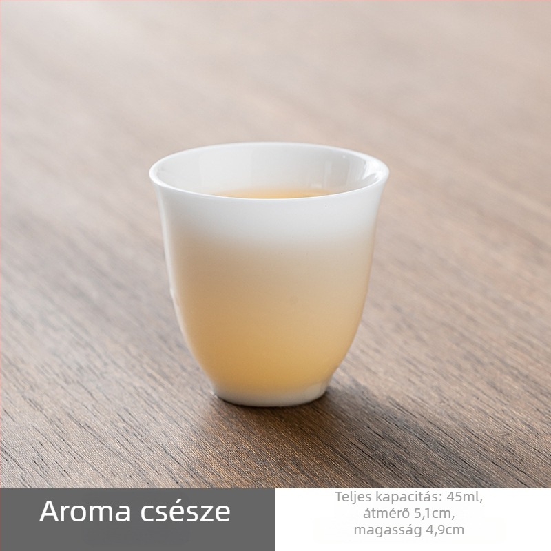 Ice Jade porcelán teáskészlet fedéllel – Kung Fu tea otthonra és az irodába