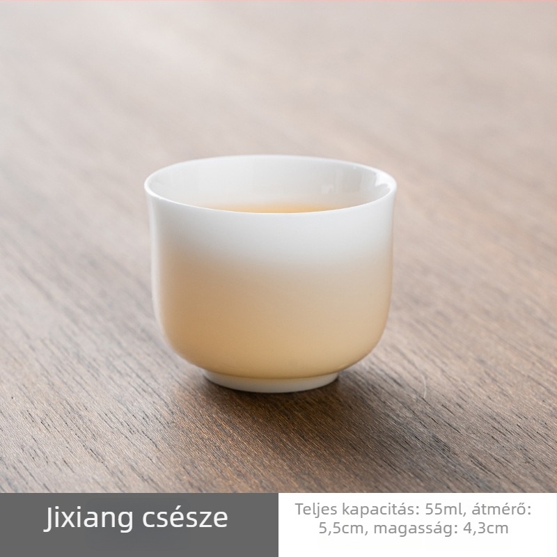 Ice Jade porcelán teáskészlet fedéllel – Kung Fu tea otthonra és az irodába