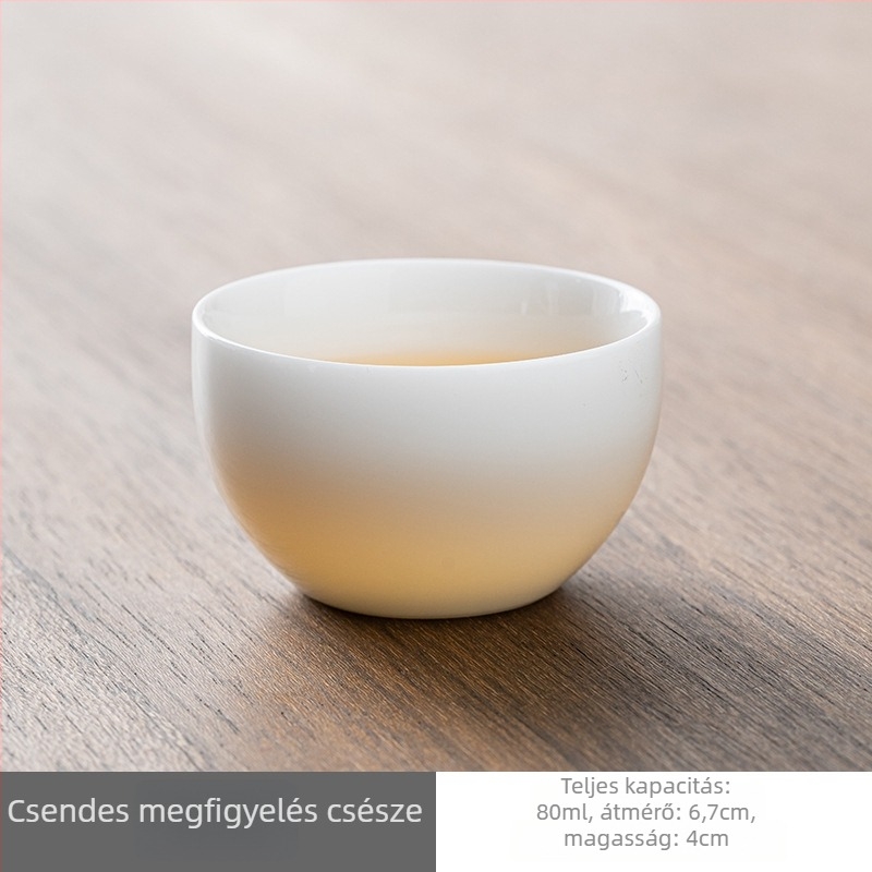 Ice Jade porcelán teáskészlet fedéllel – Kung Fu tea otthonra és az irodába