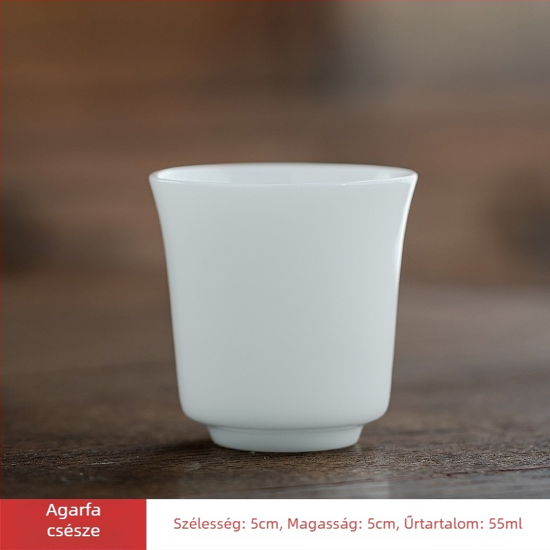 Ice Jade porcelán teáskészlet fedéllel – Kung Fu tea otthonra és az irodába