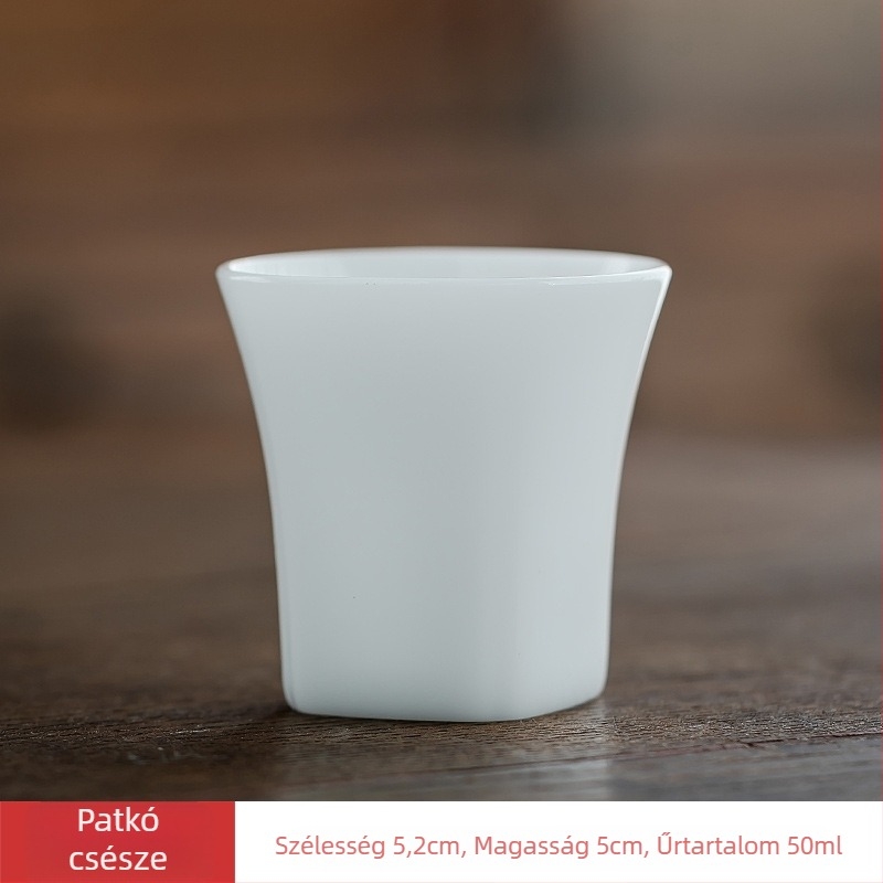 Ice Jade porcelán teáskészlet fedéllel – Kung Fu tea otthonra és az irodába