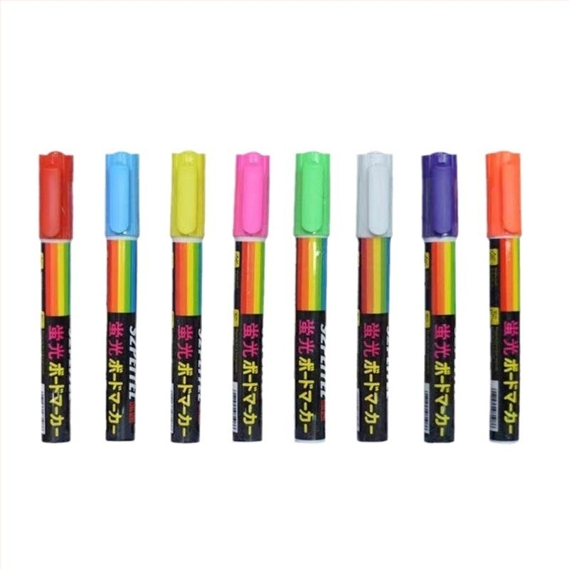 Petong LED elektronikus fluoreszcens marker reklámhoz, 6mm/10mm, törölhető, 8 szín