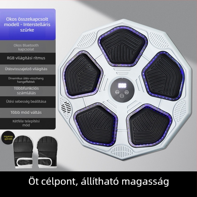 Ancient Spring Okos Bluetoothos zenés boksz célpont otthoni edzéshez, falra szerelhető, felnőtteknek