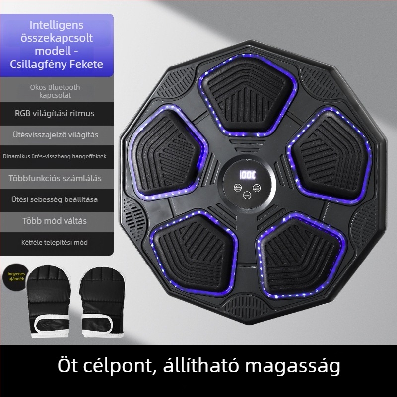 Ancient Spring Okos Bluetoothos zenés boksz célpont otthoni edzéshez, falra szerelhető, felnőtteknek