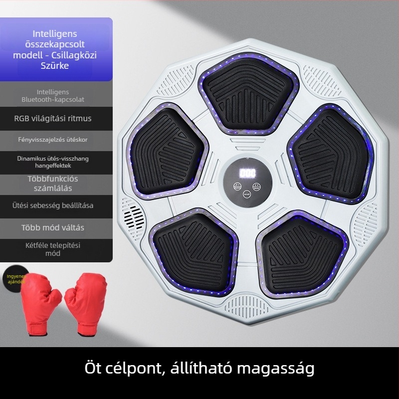 Ancient Spring Okos Bluetoothos zenés boksz célpont otthoni edzéshez, falra szerelhető, felnőtteknek