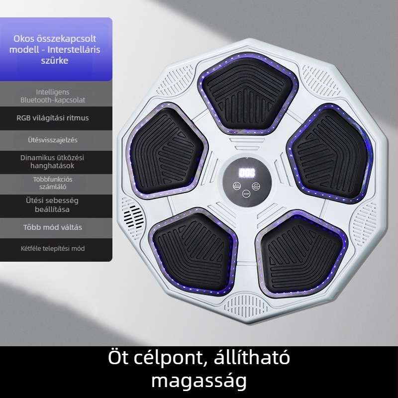 Ancient Spring Okos Bluetoothos zenés boksz célpont otthoni edzéshez, falra szerelhető, felnőtteknek