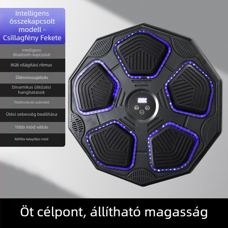 Ancient Spring Okos Bluetoothos zenés boksz célpont otthoni edzéshez, falra szerelhető, felnőtteknek