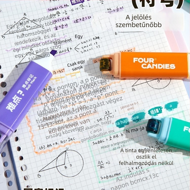Classmate kettős végű, átlátszatlan színes kiemelő toll, általános és középiskolás diákok számára
