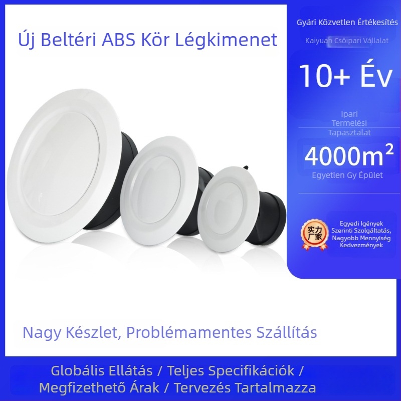 ABS korong alakú levegő kimenet belső friss levegő rendszerhez – levegő kiáramló szellőző és klímaberendezés
