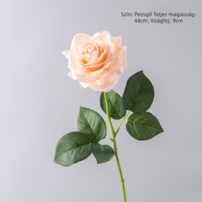 Selyem virágokból készült művirág – puha tapintású, realisztikus rózsa esküvői és otthoni dekorációhoz, Alice Rose