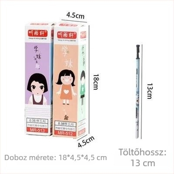Tingyuxuan termoszenzitív törölhető töltet, semleges mag, 0,38–0,5 mm