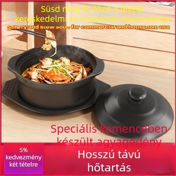 Royal Cooking Agyagból készült tészta rizses edény, kis kereskedelmi osztály, hőálló, ideális csípős forró fazékhoz, burgonya por pörkölt, csirke ragu, agyag edény, otthoni használatra