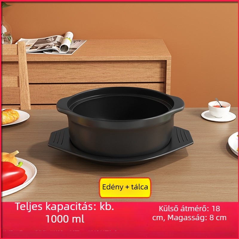 Royal Cooking Agyagból készült tészta rizses edény, kis kereskedelmi osztály, hőálló, ideális csípős forró fazékhoz, burgonya por pörkölt, csirke ragu, agyag edény, otthoni használatra