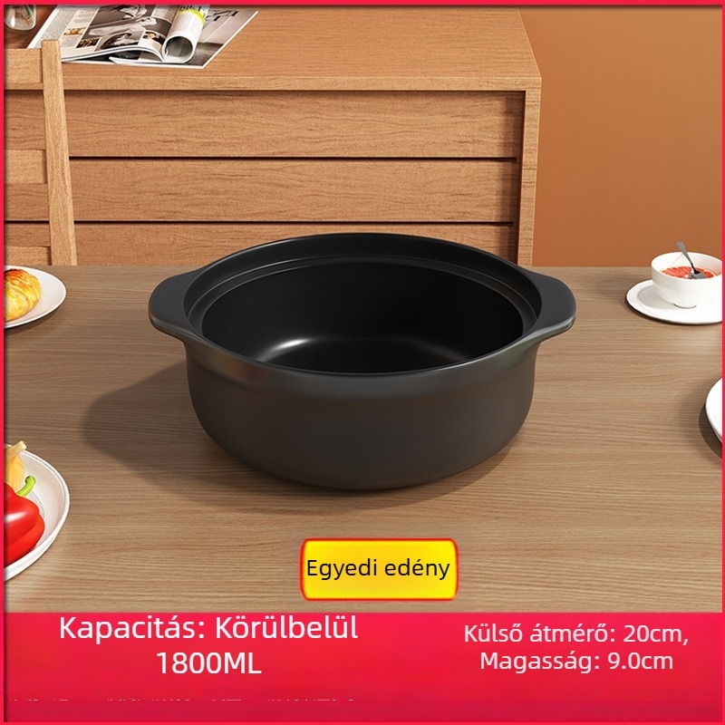 Royal Cooking Agyagból készült tészta rizses edény, kis kereskedelmi osztály, hőálló, ideális csípős forró fazékhoz, burgonya por pörkölt, csirke ragu, agyag edény, otthoni használatra